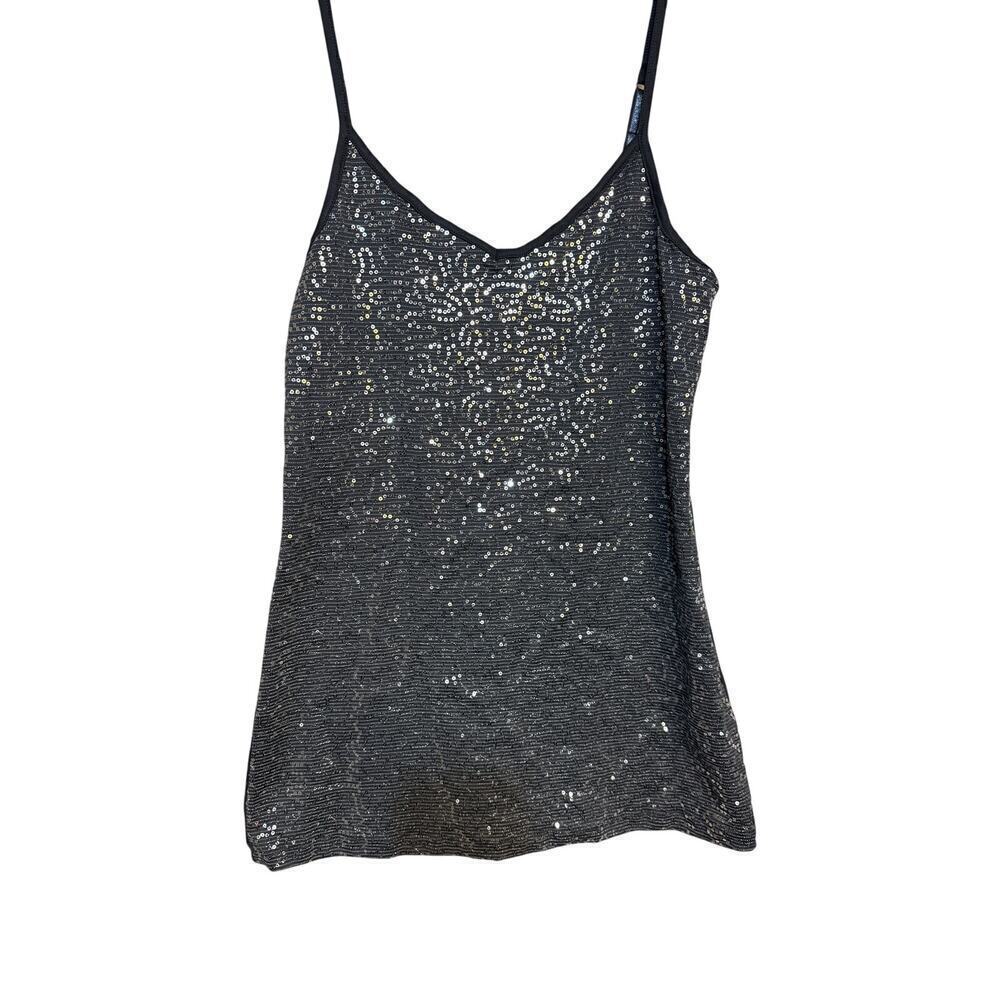 VANITY sequin tank top size L Large